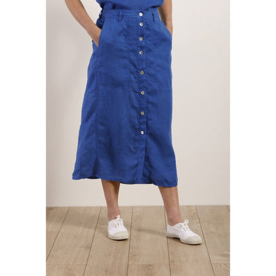 Mat De Misaine - Jazira - Long Button Through Linen Skirt