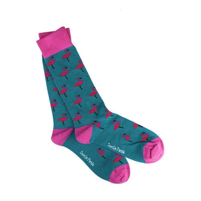 Swole Panda - Ladies Bamboo Socks - Flamingo Design (SP37-S)